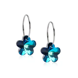 Produktfoto för Blomdahl NT Ear Ring 14 mm, Flower 12 mm, Turquoise 1 par
