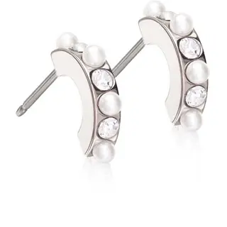 Produktfoto för Blomdahl - NT Pendant Mixed Curved 10 mm Crystal/White