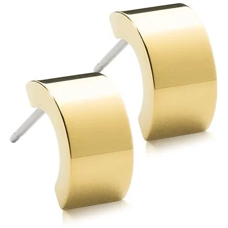 Bild 1 för Blomdahl örhängen Blomdahl GT Pendant Plain Grand Curved 10 mm 1 par