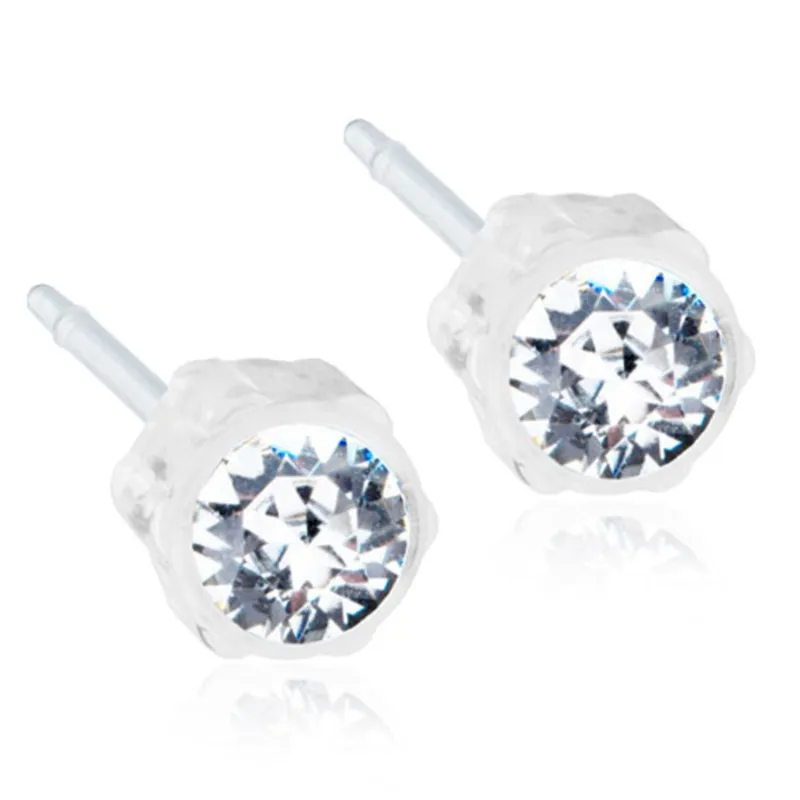 Bild 2 för Blomdahl örhängen Blomdahl MP 4 mm Crystal 1 par