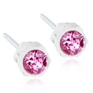 Produktfoto för Blomdahl örhängen Blomdahl MP 4 mm Rose 1 par
