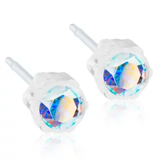 Produktfoto för Blomdahl örhängen Blomdahl MP Bezel 4 mm Rainbow