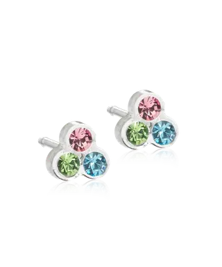 Produktfoto för Blomdahl örhängen Blomdahl MP Clover 6 mm Light fantasy