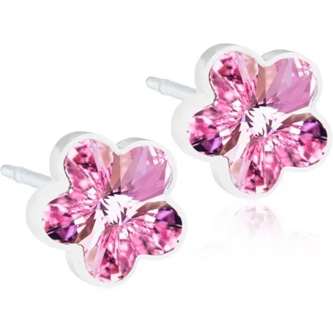 Alternativ bild 0 för Blomdahl örhängen Blomdahl MP Flower 6 mm Light rose