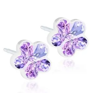 Produktfoto för Blomdahl örhängen Blomdahl MP Flower 6 mm Violet