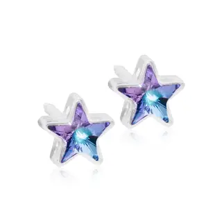 Produktfoto för Blomdahl örhängen Blomdahl MP Star 6 mm Lilac Shimmer
