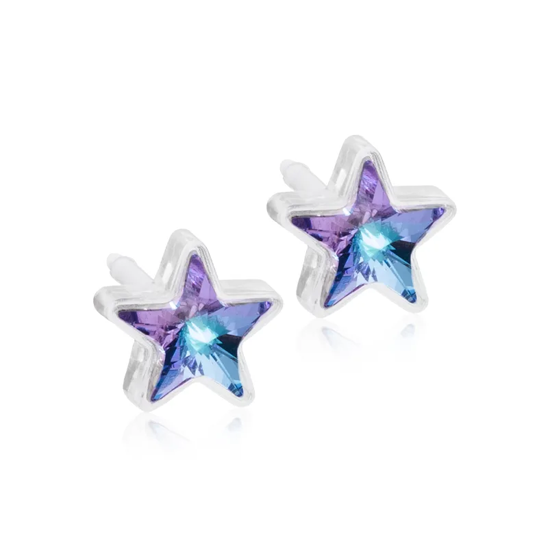 Bild 1 för Blomdahl örhängen Blomdahl MP Star 6 mm Lilac Shimmer