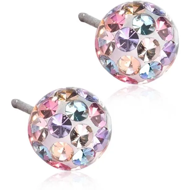 Bild 1 för Blomdahl örhängen Blomdahl NT Crystal Ball 6 mm Light Fantasy