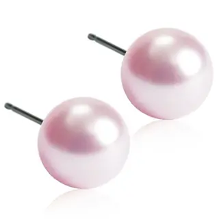 Produktfoto för Blomdahl örhängen Blomdahl NT Pearl 8 mm Light Rose