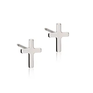Produktfoto för Blomdahl örhängen Blomdahl NT Plain Cross 8 mm
