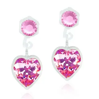 Produktfoto för Blomdahl örhängen Blomdahl Örhängen Pendant Heart Light Rose 4/6mm