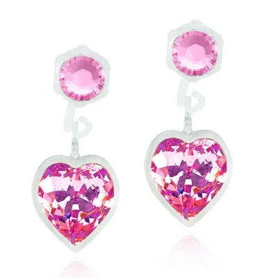 Alternativ bild 0 för Blomdahl örhängen Blomdahl Örhängen Pendant Heart Light Rose 4/6mm
