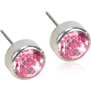 Produktfoto för Blomdahl Silver Titanium Silver Light Rose Bezel 5 mm