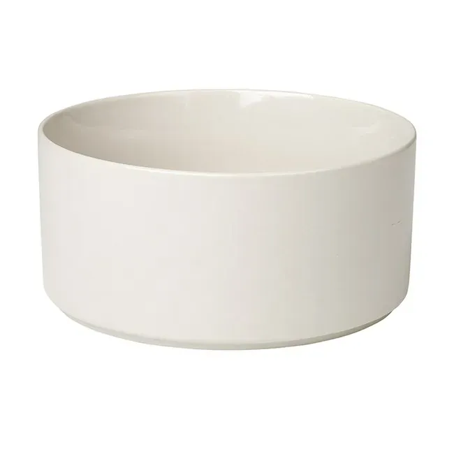 Alternativ bild 0 för Blomus - Bowl L - Pilar - Skål - Moonbeam - H: 9,5 x Ø: 20 cm