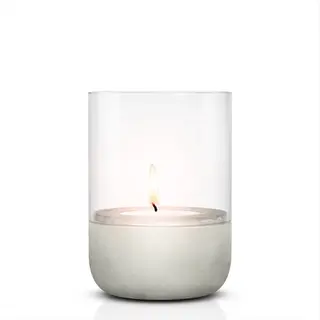 Produktfoto för Blomus - CALMA Lantern - Lykta - Light Gray - Small - H14 x L10 x W10 cm