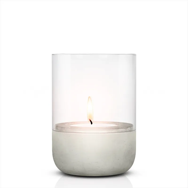 Alternativ bild 0 för Blomus - CALMA Lantern - Lykta - Light Gray - Small - H14 x L10 x W10 cm