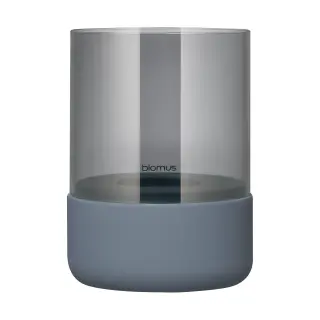 Produktfoto för Blomus - Calma Tealight Holder - Blomus - Ljusstake - Smoke - H: 14 x Ø: 10 cm
