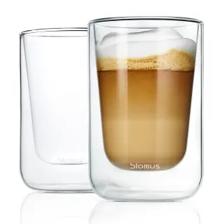 Produktfoto för Blomus - Nero Cappuccinoglas isolerande 25 cl 2-pack