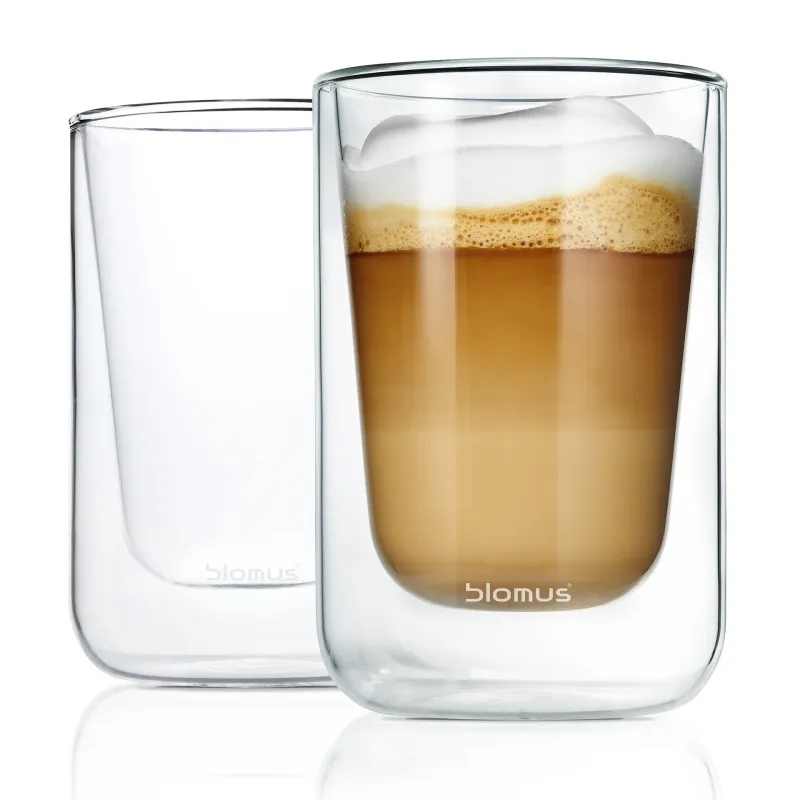 Alternativ bild 0 för Blomus - Nero Cappuccinoglas isolerande 25 cl 2-pack