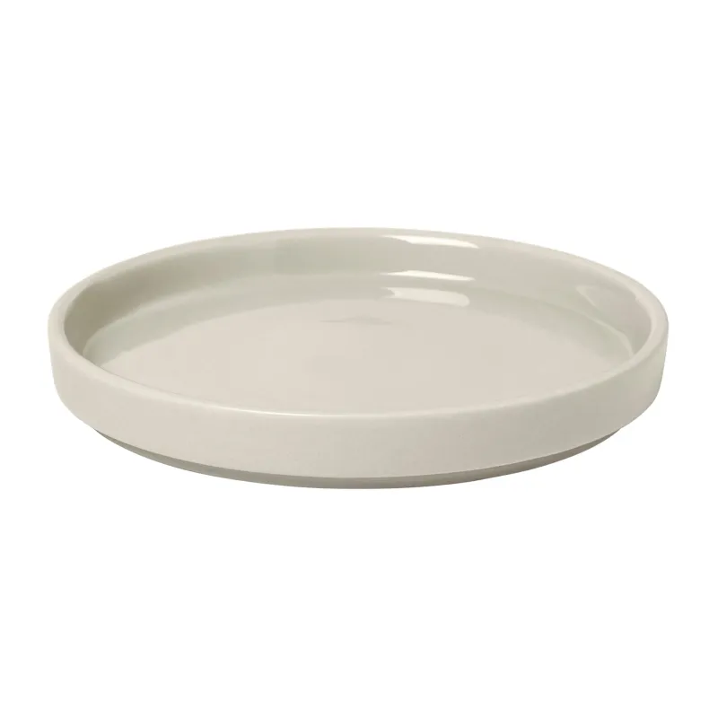Alternativ bild 0 för Blomus - Plate M - Pilar - Platta - Moonbeam - H: 1,8 x Ø: 14 cm