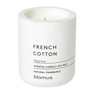 Produktfoto för blomus Scented Candle Lily White French Cotton 114 g