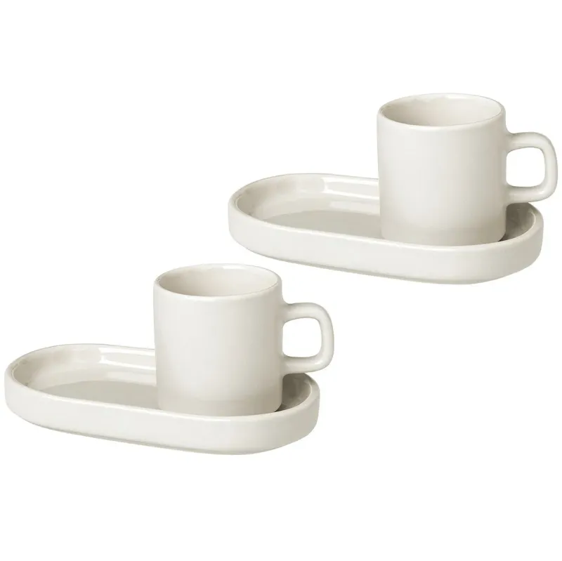 Alternativ bild 0 för Blomus - Set of 2 Espresso Cups - 4 pcs. - Pilar - Mugg - Moonbeam - H: 6 x W: 7,5 x Ø: 5 cm, V: 50 ml