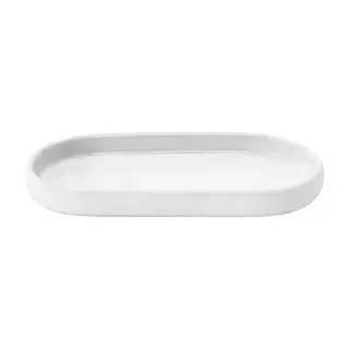 Produktfoto för Blomus - Sono Tray - Fat - White - H2,5 x B10 x L19 cm