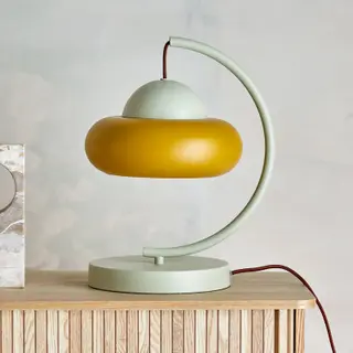 Produktfoto för BLOOMINGVILLE Bubble Bordlampa, Naturf&auml;rgad, Metall (L27xH34,5xB27 cm)