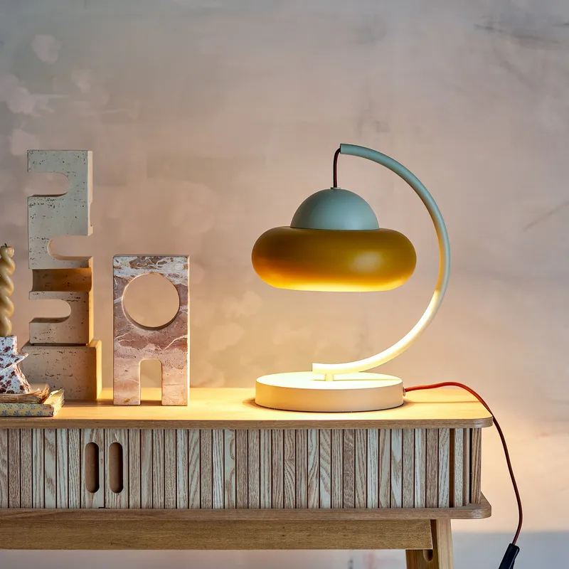 Bild 3 för BLOOMINGVILLE Bubble Bordlampa, Naturf&auml;rgad, Metall (L27xH34,5xB27 cm)