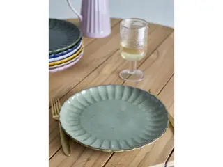 Produktfoto för Bloomingville Latina tallrik Ø27 cm Light green