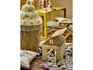 Produktfoto för Bloomingville MINI - Cillie Basket w/Lid - Water Hyacinth