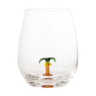 Produktfoto för Bloomingville Misa dricksglas 56 cl Clear-palm tree