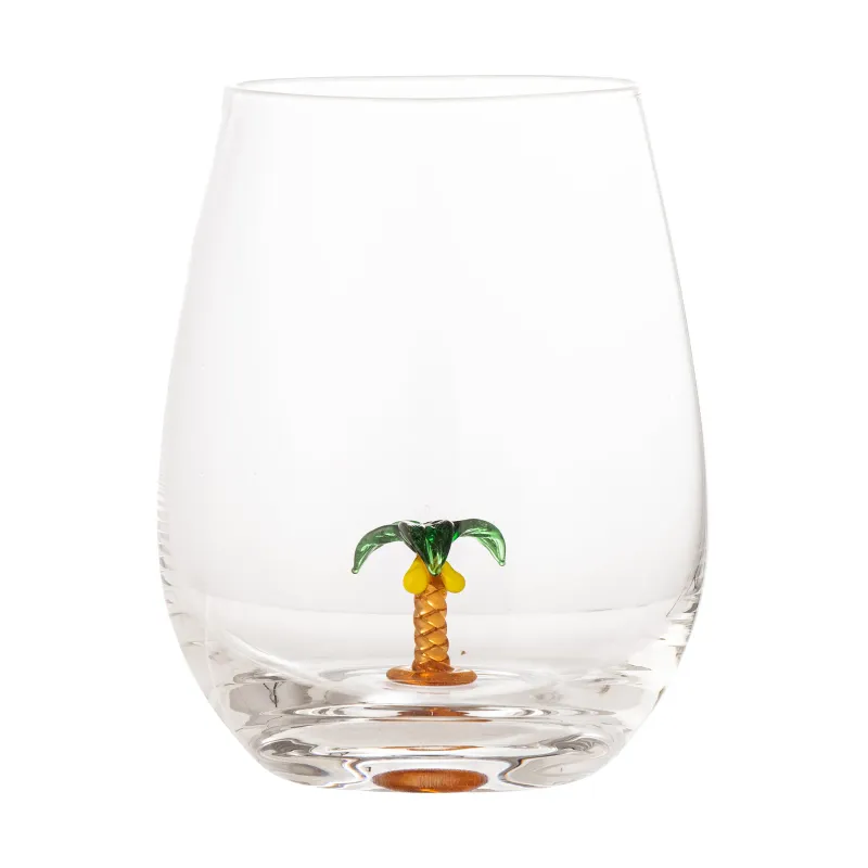 Alternativ bild 0 för Bloomingville Misa dricksglas 56 cl Clear-palm tree