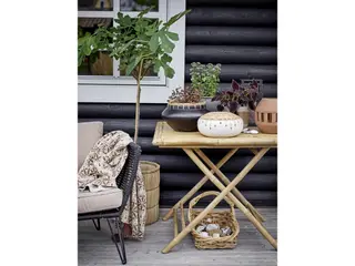 Produktfoto för Bloomingville Mundo lounge fåtölj Black-beige
