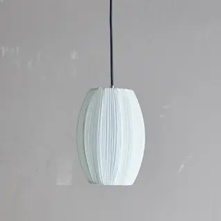 Produktfoto för BLOOMINGVILLE Pica Taklampa, Vit, Polyester (D21xH28 cm)