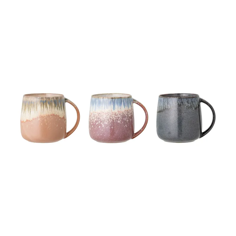 Alternativ bild 0 för Bloomingville Set of 3 - Cloe Stoneware Mugs