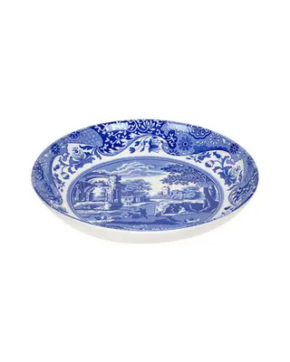 Produktfoto för Blue Italian djup tallrik blå/vit