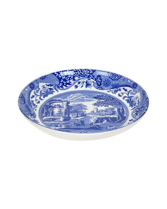 Bild 1 för Blue Italian djup tallrik blå/vit