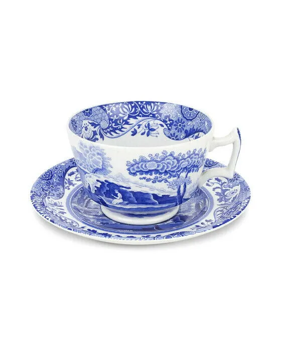 Bild 1 för Blue Italian frukostkopp blå/vit