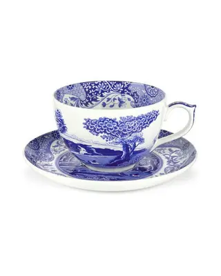 Produktfoto för Blue Italian jumbokopp blå/vit