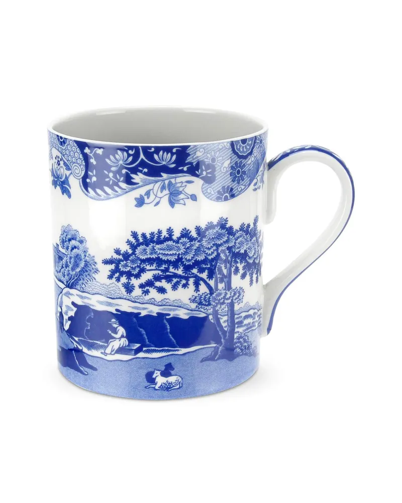 Bild 2 för Blue Italian mugg blå/vit