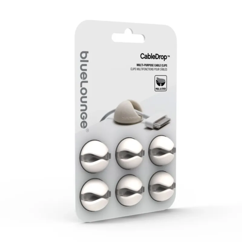 Alternativ bild 0 för Bluelounge CableDrop 6-pack, Vita