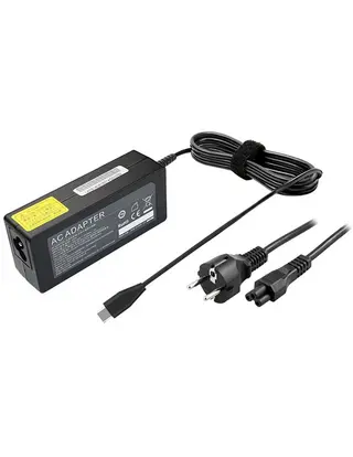 Produktfoto för Blueparts 65W Laddare till Bärbar Dator, USB-C, PD - Svart