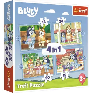 Produktfoto för Bluey and the World 4-in-1 Puzzle