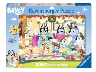 Produktfoto för Bluey Christmas Giant floor Puzzle 24p