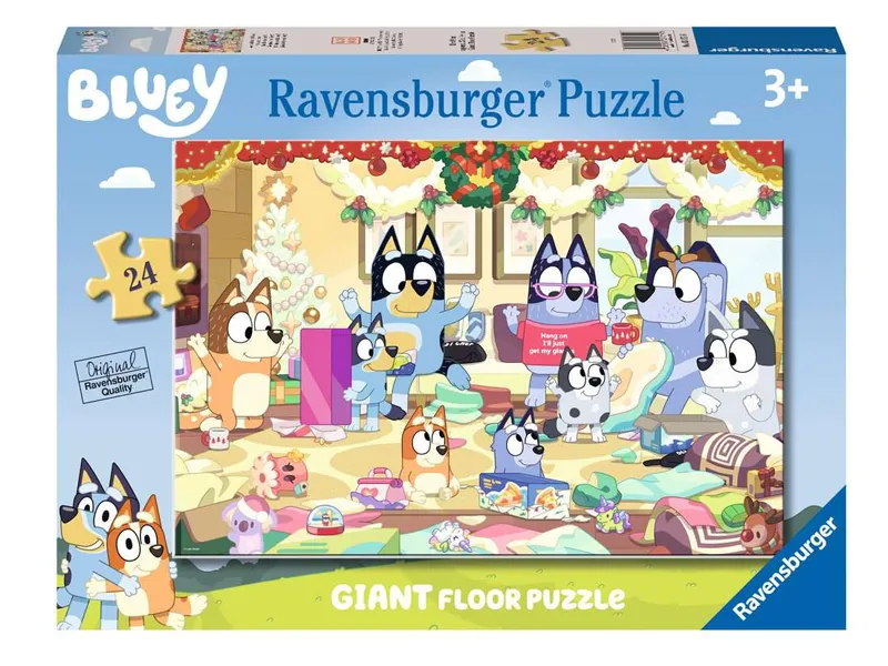 Alternativ bild 0 för Bluey Christmas Giant floor Puzzle 24p