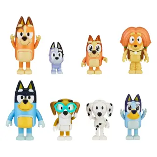 Produktfoto för Bluey Figurer 8 figurer pk.