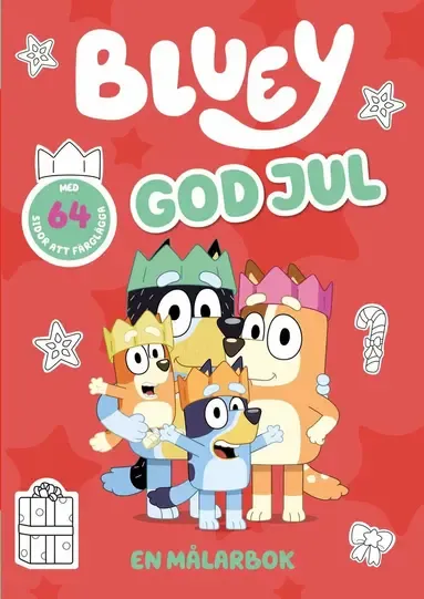 Alternativ bild 0 för Bluey God Jul En målarbok