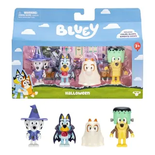 Produktfoto för Bluey Halloween Figurer Maskerad 4-pack