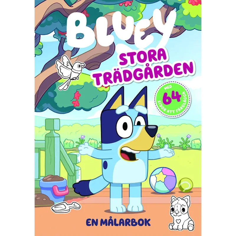 Bild 2 för Bluey Målarbok Stora trädgården